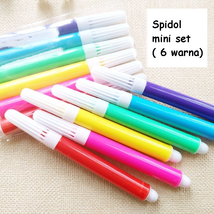 

Spidol Mini 1 pack isi 6 spidol