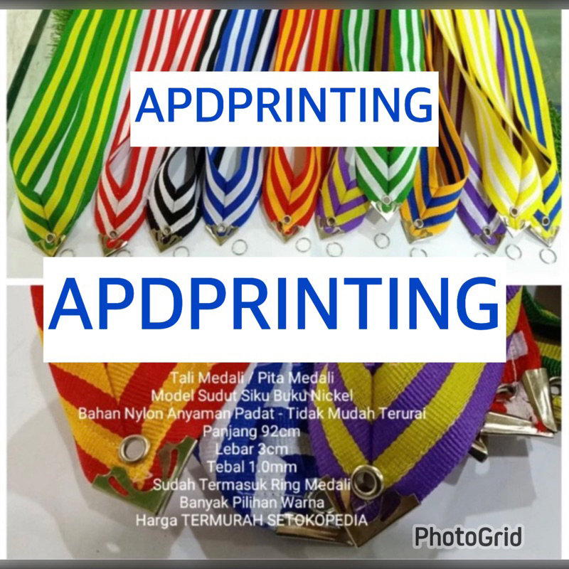 

Tali Medali Pita Tali Medali Model Sudut Siku Buku Gold/Silver