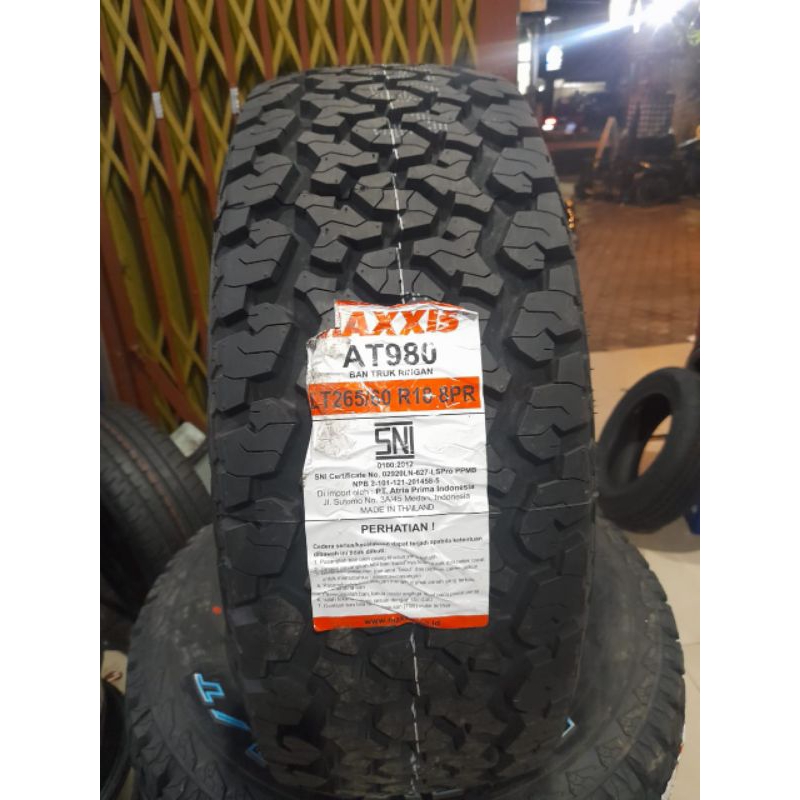 BAN SEMI OFFROAD FORTUNER VRZ 265/60 R18 MAXXIS BRAVO AT 980 - BAN MAXXIS DENPASAR