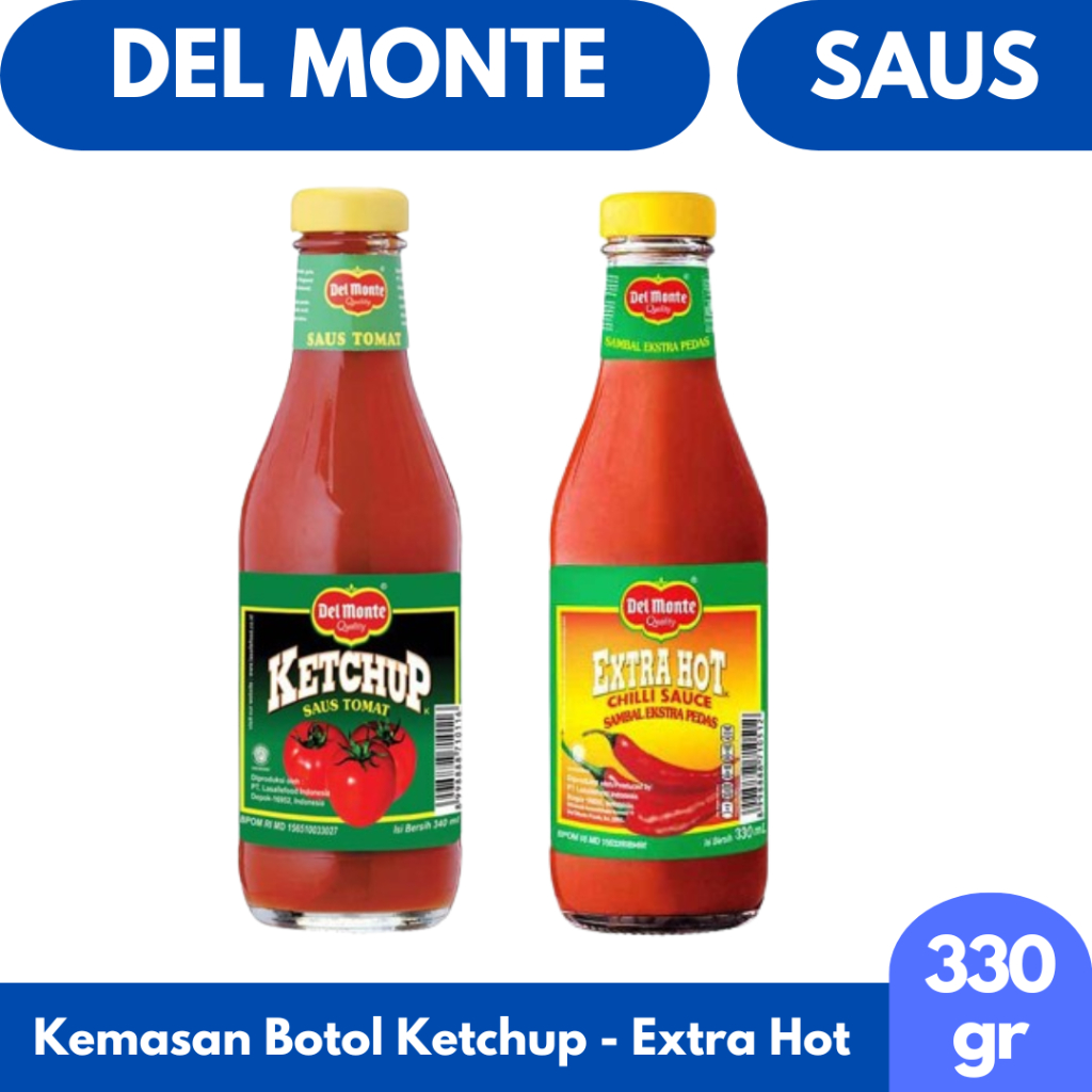 

DEL MONTE SAUS KEMASAN BOTOL 330 ML