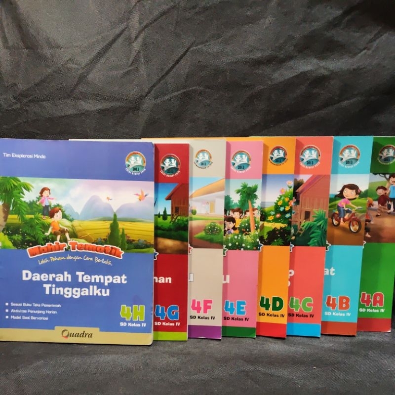 Buku Mahir Tematik kelas 4, 4A, 4B, 4C, 4D, 4E, 4F, 4G, 4H, IV, SD, Quadra, Kurikulum 2013, Tim Eksp