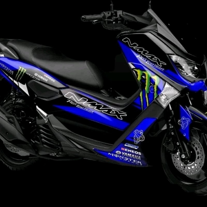 decal nmax old mnster enrgii biru hitam
