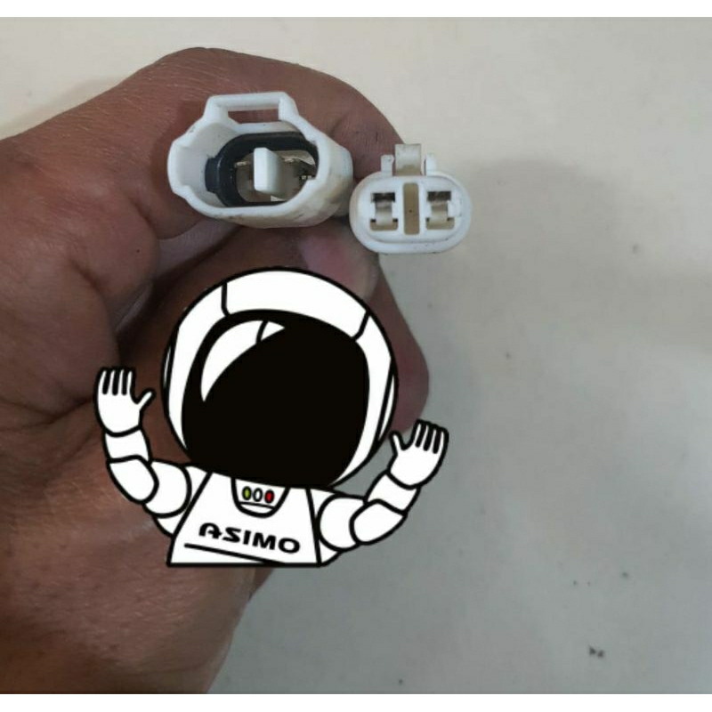 soket pin 2 universal mobil original suzuki.toyota.honda.daihatsu.mitsubishi.mazda.kia.hyundai.datsu