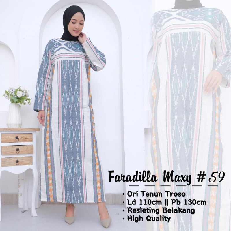 Termurah - COD Gamis Maxy Ori Tenun Troso Jepara • Gamis Etnik Wanita Terbaru • Maxy Tenun • Best Se