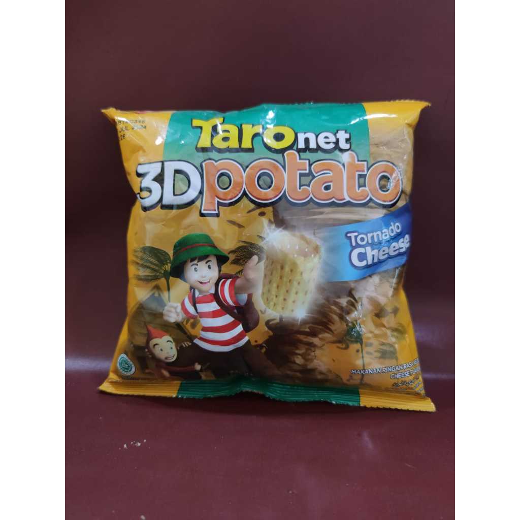 

Taro Net 3D Potato Tornado Cheese 36gr - Makanan Ringan