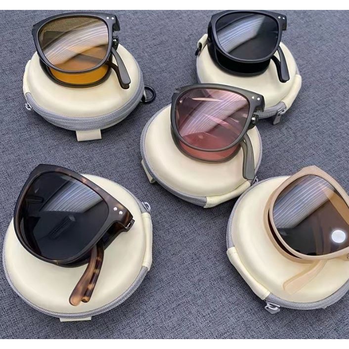 Kacamata Hitam Wanita Bisa Di Lipat Kacamata Anti UV Sunglasses KL- 665 + BOX