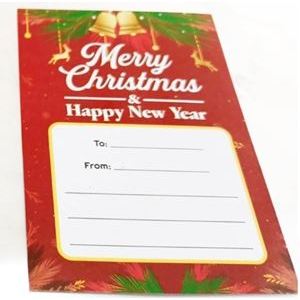 

[PAKET HEMAT 10 PCS] Tag Label Christmas / Label Natal Uk. 7 x 10,5 cm untuk hajatan dan souvenir, kresek donat / tas plastik, paper bag, Bingkisan / Souvenir untuk pernikahan, Tasyakuran / Pengajian / Hampers