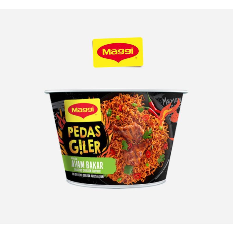 

Maggi Mie Pedas Giler Ayam Bakar Bowl 93gr