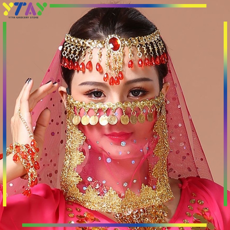 Belly Dance/Kalung Kepala Belly/Headband Headpiece/Dance Aksesoris/Tari Perut Chain Jewelry/Kalung T