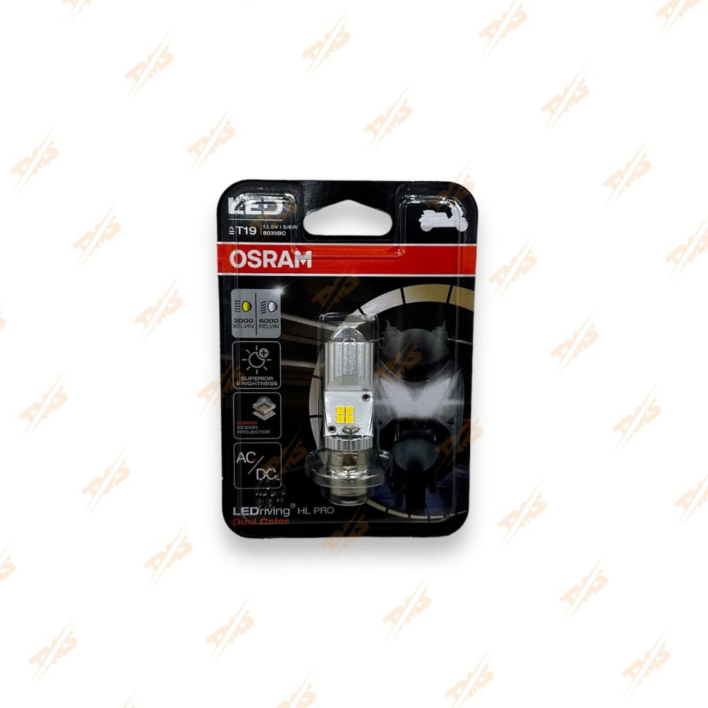 Osram Led Lensa T19 AC DC LedDriving T19 Pro Dual Color 2 Warna Putih Kuning Osram Mio Beat Vario AC