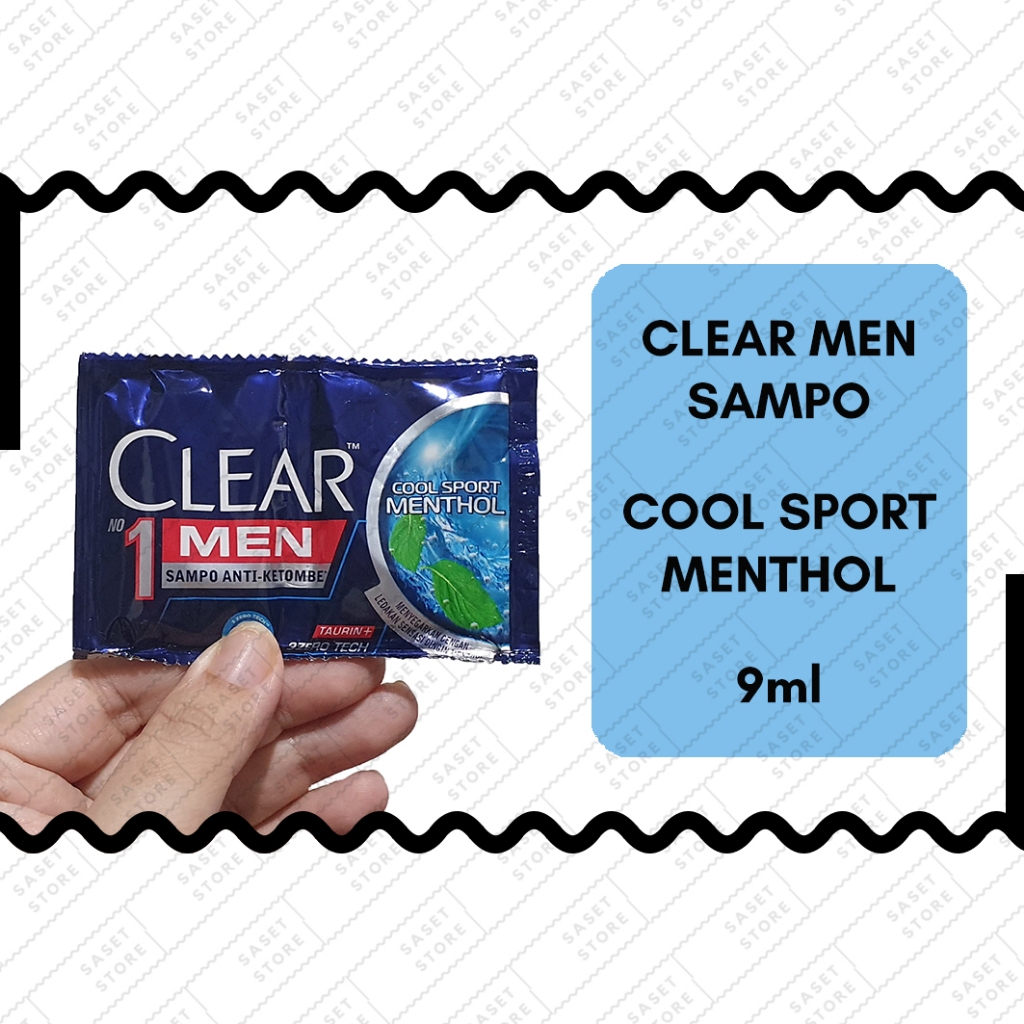 Clear Men Sampo Cool Sport Menthol 9ml Sachet Shampo