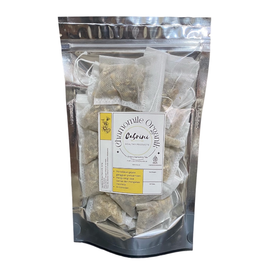 

Cabrini Healthy Herbs Chamomile Tea bag Teh Kamomil 30g