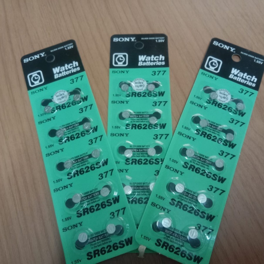 Baterai Sony Sr626 Sr 626 377 Jam Tangan Kancing Sr377 Lr626 Lr 626