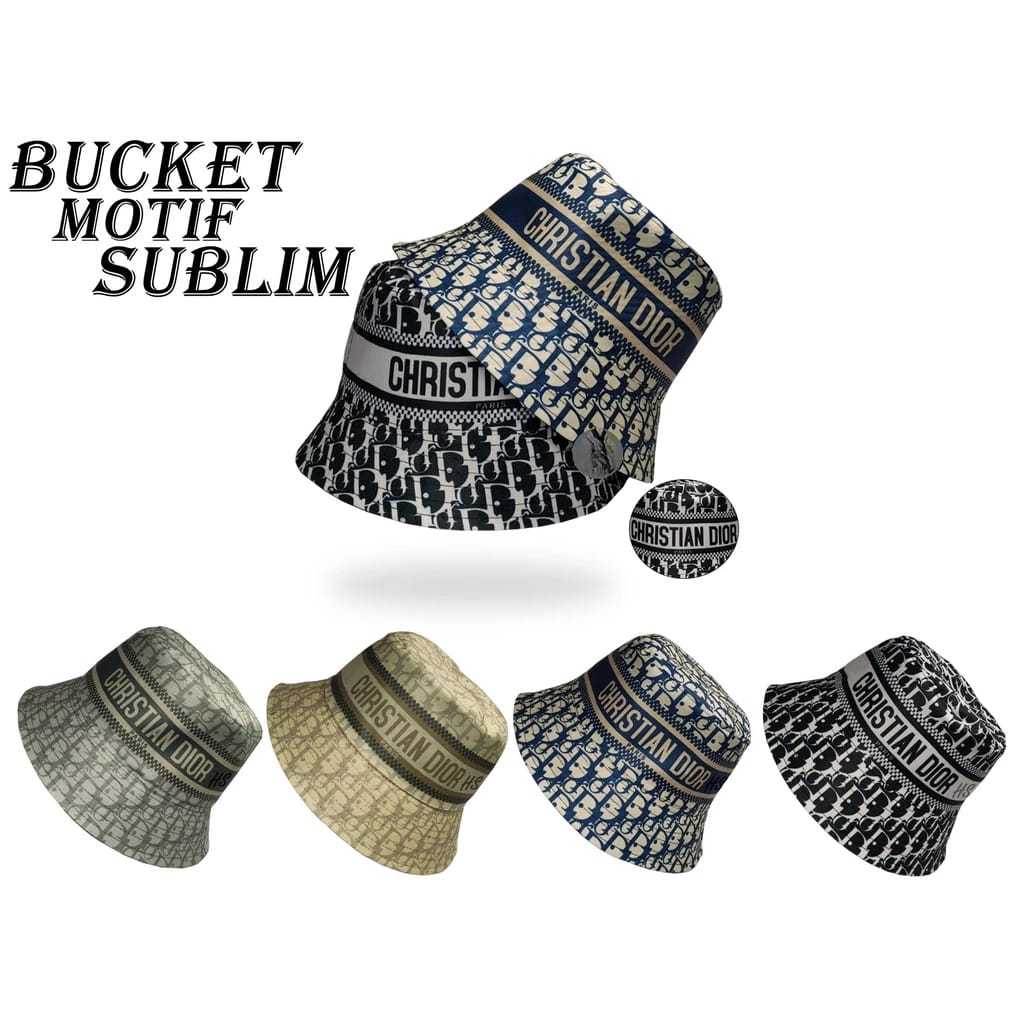 Bucket Hat's Motif - Bucket Hat's Dewasa Pria&amp;Wanita - Topi Bucket Hat's Kanvas Higt Quality