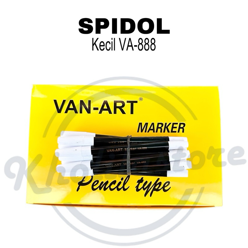 

(12 pcs) Spidol Kecil Van Art / Spidol Warna VA-888