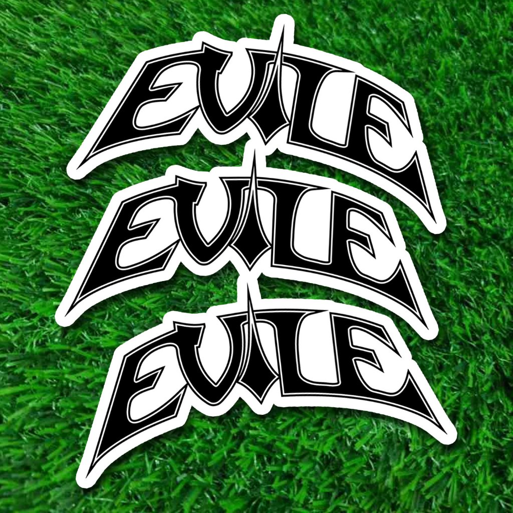 

Stiker Evile - Sticker Logo Band Thrash Metal - Stiker Cutting