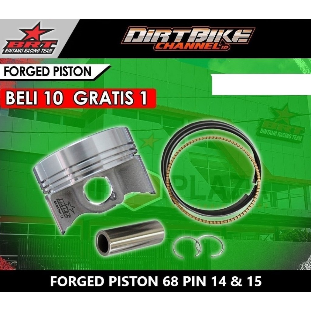 PISTON BRT FORGING FORGED 68 68.00 mm PIN 14 & 15