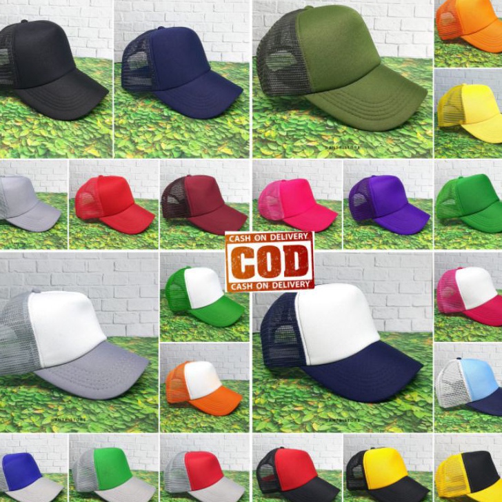 Pasti Murah COD TOPI JARING POLOS TOPI JARING ORIGINAL TOPI JARING PRIA TOPI TRUCKER JARING TRUCKER 