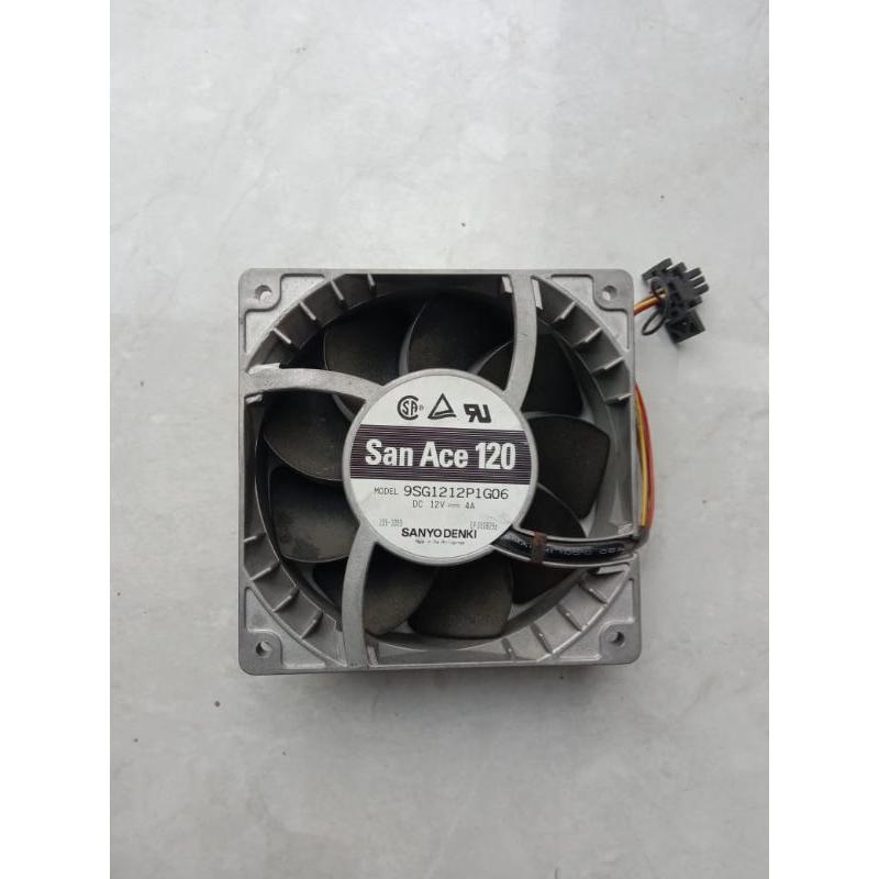 Kipas Dc 12v 12x12cm 4amper high speed body aluminum