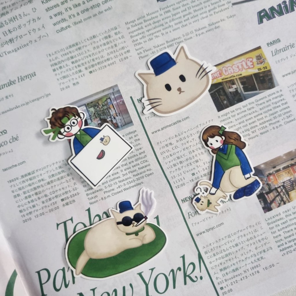 

Sticker mahasiswa pencinta kucing (anti air, laminasi glossy)