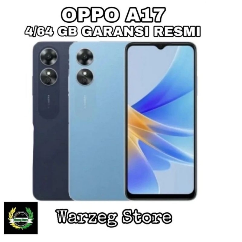 HP OPPO A17 4/64 GB - OPPO A 17 RAM 4GB ROM 64GB GARANSI RESMI