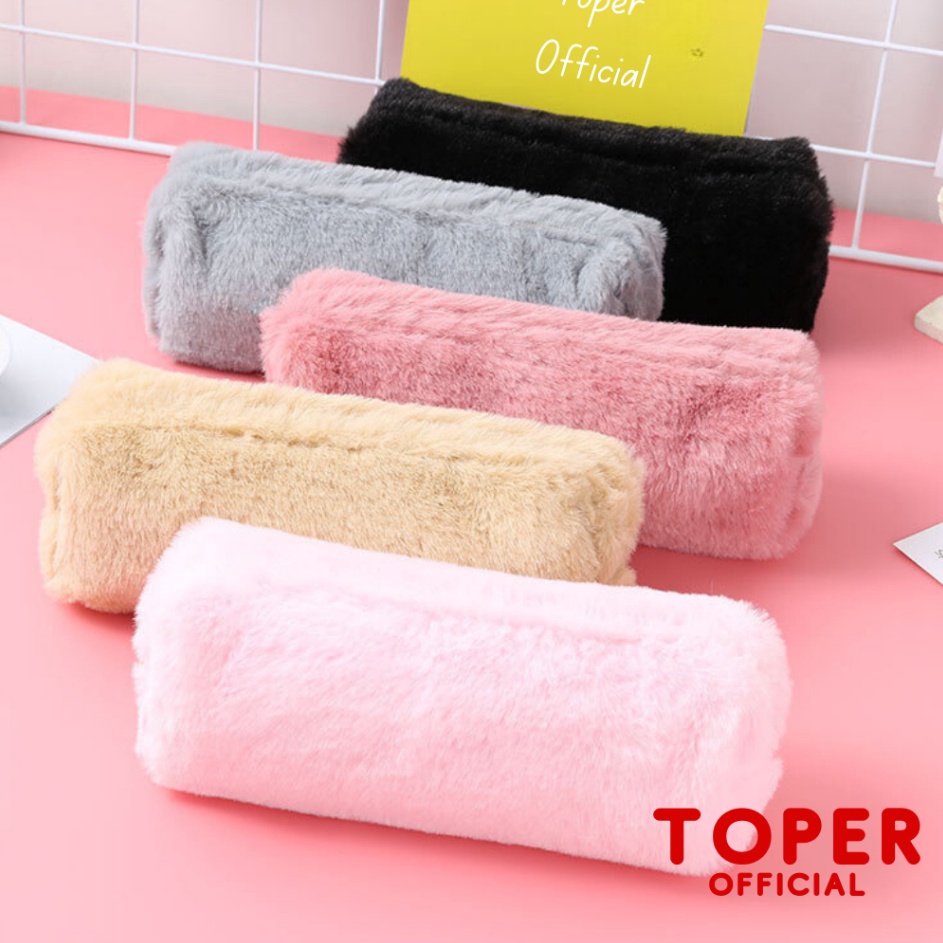 

Diskon TOPER Kotak Pensil Tepak Alat Tulis Motif Bulu Soft Model Korea Fuzzy Pencil Case Estetik Aesthetic Tempat Make Up