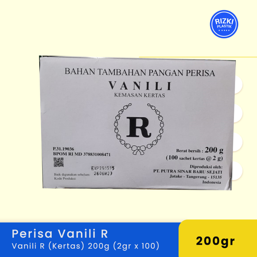 

Perisa Vanili R Kemasan Kertas