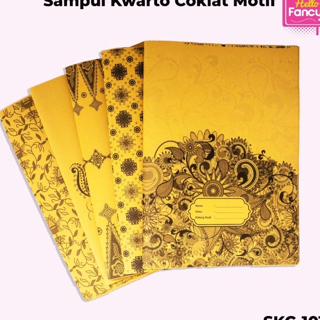 

Sampul Kwarto Coklat Motif Batik Garuda GR 1 Pak isi 2 Lbr Random