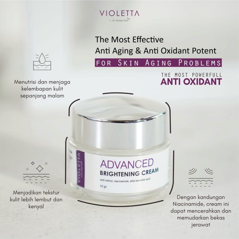 Advance Brightening Cream - dr Soraya Devi Skincare (VIOLETTA)