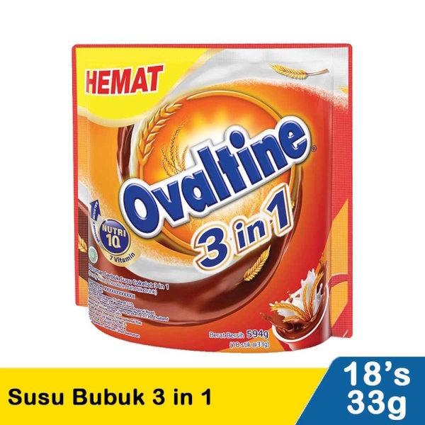 

Ovaltine 3 In 1 | Cold Crunchy Chocolate Malt Minuman Coklat Praktis