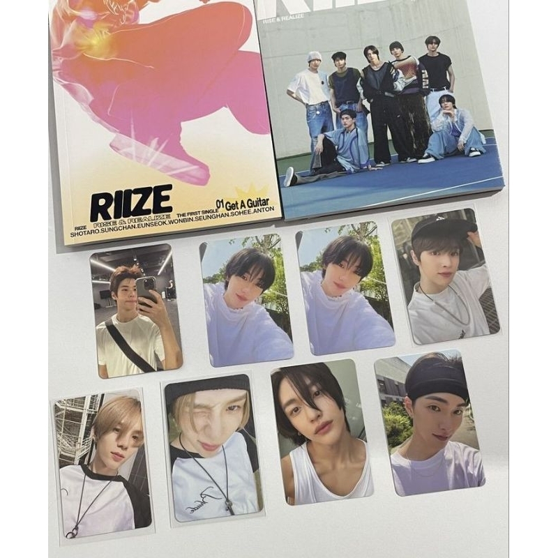 ALBUM ONLY PHOTOCARD RIIZE OFFICIAL UNSEALED VER RISE REALISE SOHEE WONBIN SEUNGHAN SHOTARO SUNGCHAN