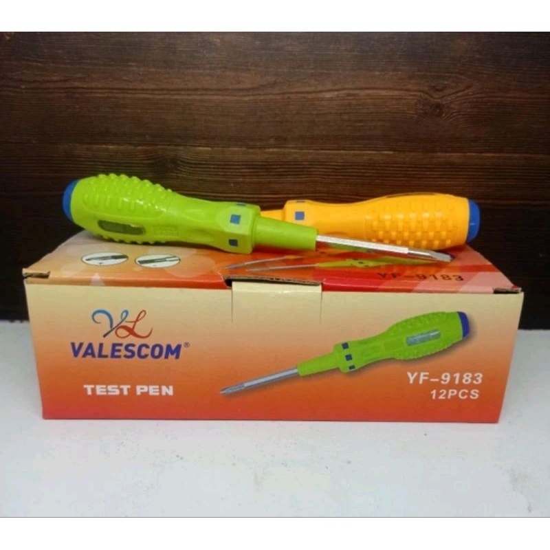 OBENG TESPEN TEST PEN VALESCOM BOLAK BALIK PLUS MINUS SNI TOP QUALITY