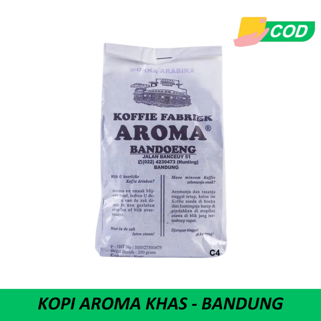 

KOPI AROMA BANDUNG - 250GRAM - 500GRAM - ROBUSTA - MOKKA ARABIKA - ORIGINAL - GILING HALUS