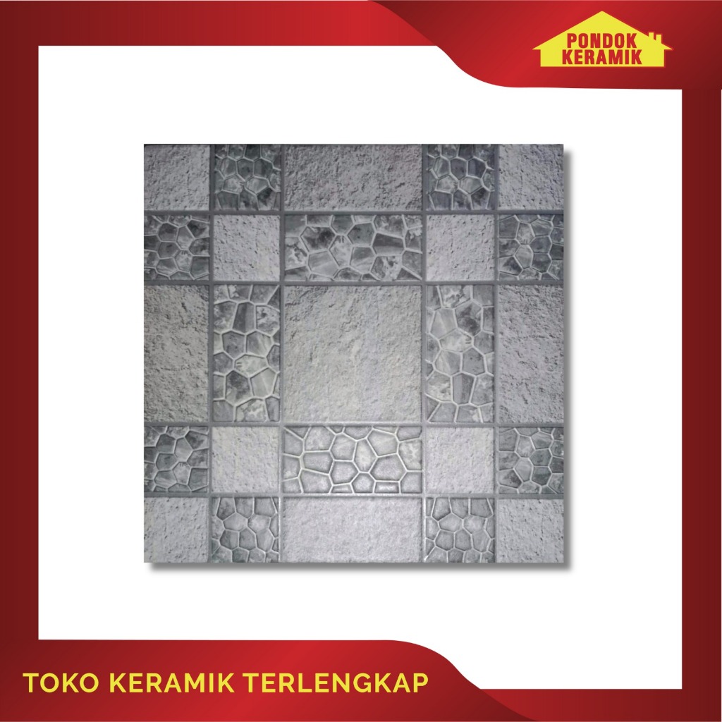 Keramik Lantai Signature 40x40 Neo Lagos Grey / Keramik Teras