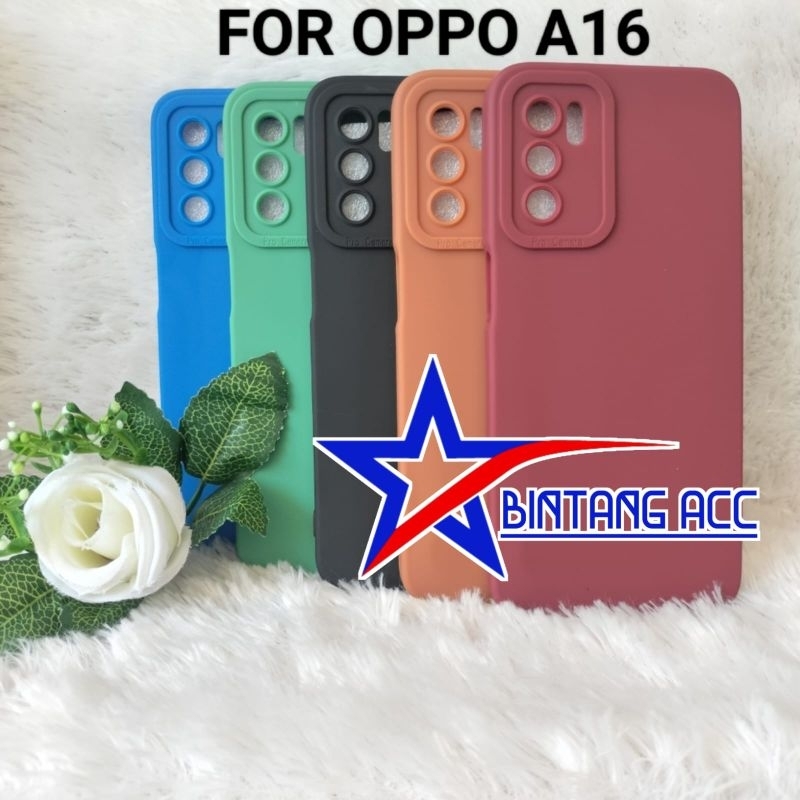 Softcase Macaron Pro camera Oppo A16 A16s Candy Full Color 3D Slikon Tpu Case