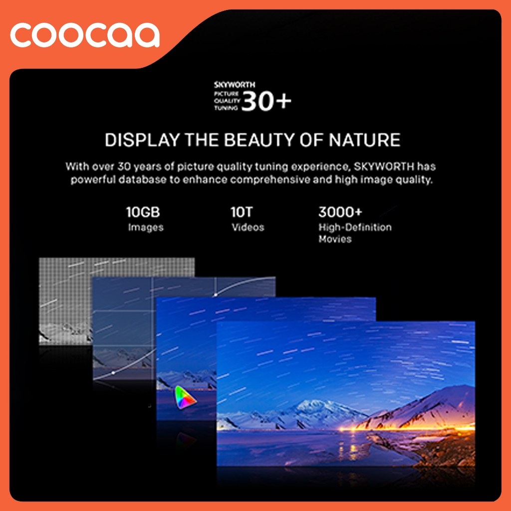 [NEW] [Google TV] COOCAA TV 100 inch - QLED- Smart TV - Digital TV - Netflix &amp; Youtube - Google Assistant - Dolby Audio - WIFI (Coocaa 100CUE8600)