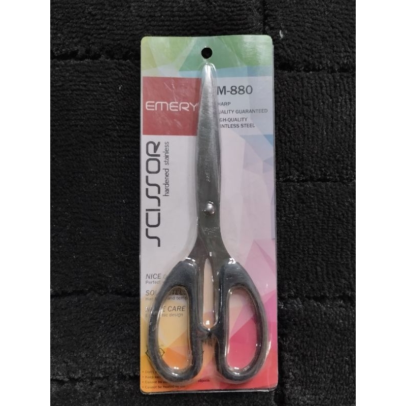 

Gunting Kertas Besar Hitam 20cm EMERY Stainless Steel Scissors EM-880