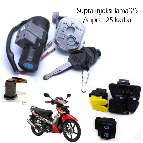 Kunci Kontak Set Supra X 125R Supra x 125 batman Plus Saklar set