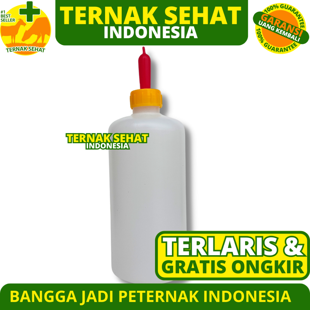DOT KAMBING DAN BOTOL PUTIH 500ML - Dot Cempe Kambing Domba - Botol Dot Cempe