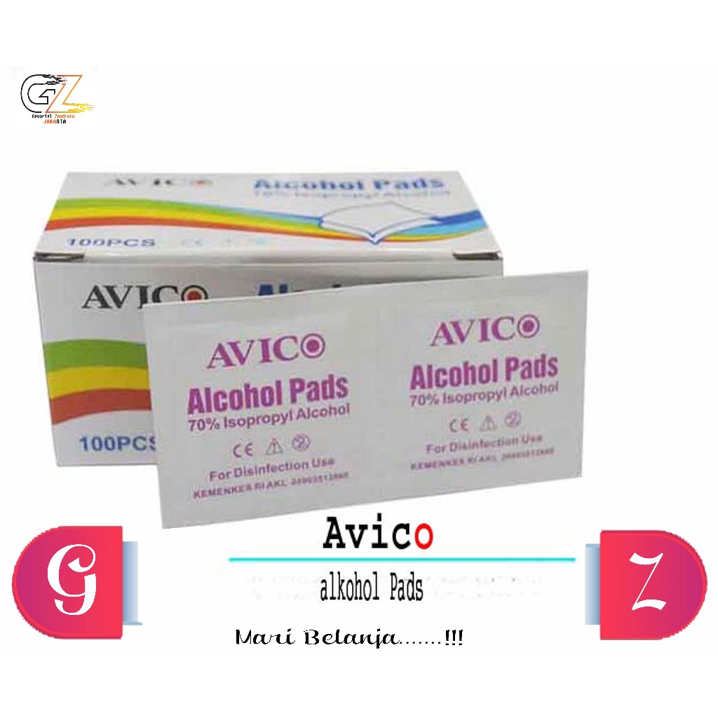 tisu alkohol avico swab