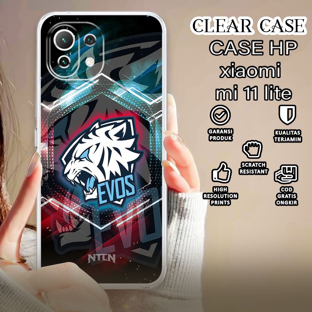 Case XIAOMI 11 LITE  Motif [EVS] Terlaris Casing XIAOMI 11 LITE Terbaru CLEAR CASE Protected Camera 