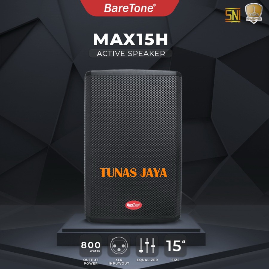 SPEAKER AKTIF 15 INCH BARETONE MAX15H ORIGINAL BARETONE MAX 15H