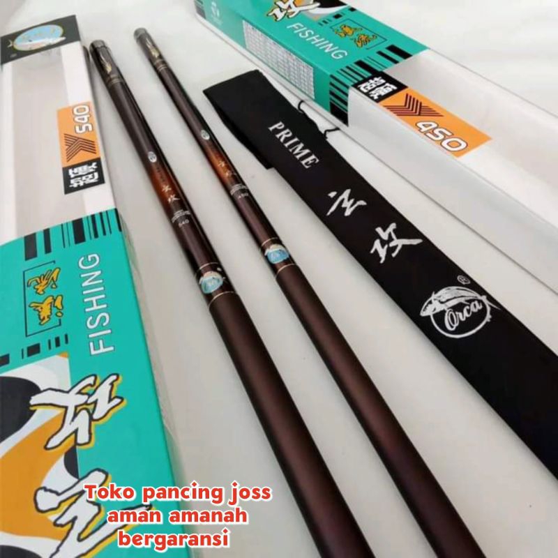 joran tegek ORCA PRIME 1 360 450 540 Tegek carbon spek kaku kuat ringan