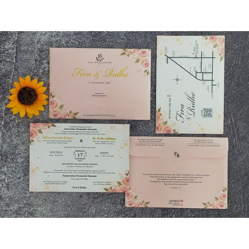 Undangan Pernikahan Hard Cover Cantik dan Elegant