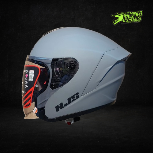 Helm NJS Kairoz Solid Grey Doff
