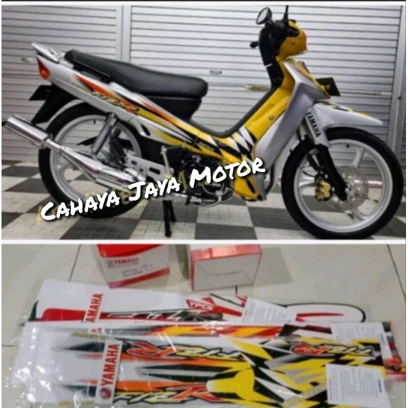 List Striping Stiker Yamaha Fizr Fizr Silver Kuning  Silver Millenium 2000 Asl Yamaha Full Set