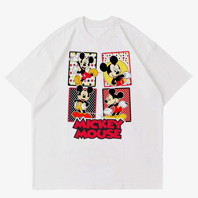 KAOS VINTAGE MICKEY MOUSE | T-SHIRT VINTAGE MICKEY MOUSE 90'S | BAJU PUTIH KARTUN