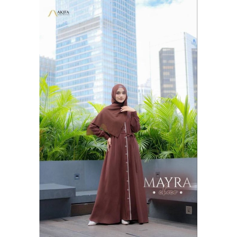 Gamis Mayra set Pashmina original Akifa