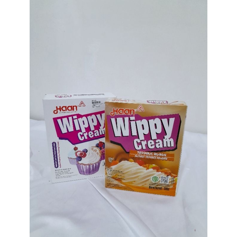 

Haan Wippy Cream Topping Bubuk 200gr & Instant Premix 400gr