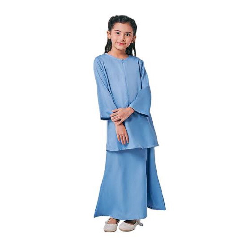 SETELAN DRESS KURUNG MELAYU MALAYSIA ANAK PEREMPUAN POLOS